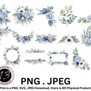 Acuarela Flores de Otoño Clipart, Flor PNG, Diseño de Flores de Otoño, Flor de Otoño PNG, Flor PNG, Imágenes Prediseñadas de Otoño, Floral de Otoño, Flores