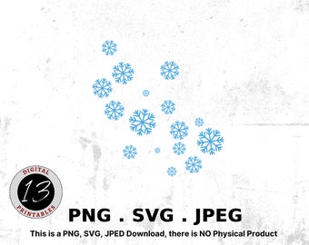 Schneeflocken SVG, blaue Schneeflocken SVG, Sublimation SVG, Schneeflocke geschnitten Dateien, Schneeflocken digitaler Download, Silhouette svg, digitales Design