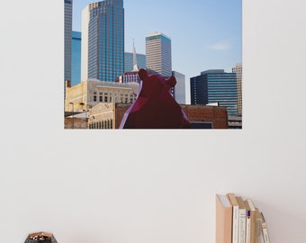 City Bear Geo - Dallas, Texas Fine Art - Canvas Wall Art - Photo Home Decor - East Quarter - Interieurontwerp Mat - Abstracte architectuur