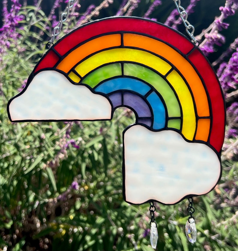 Rainbow Stained Glass Pattern Stained Glass Patterns Stained Glass