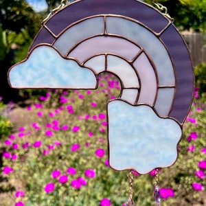 4 Stripe Rainbow Stained Glass Pattern • Stained Glass Patterns ...