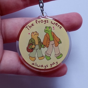Toad and Frog Gay Double Sided Charm