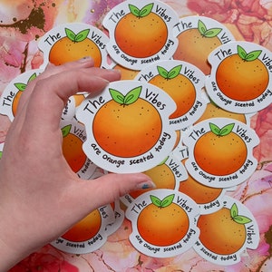 Orange Scented Vibes Sticker