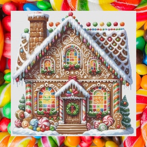 Kerstkruissteekpatroon peperkoekhuisje (pdf)