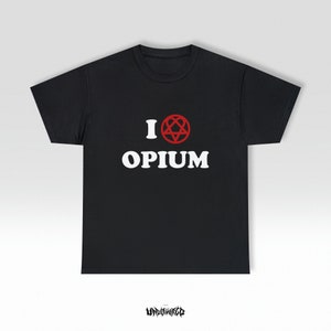 AMO EL OPIO Ken Carson Playboi Carti Destroy Lonely Tour Merch Camiseta Heartagram