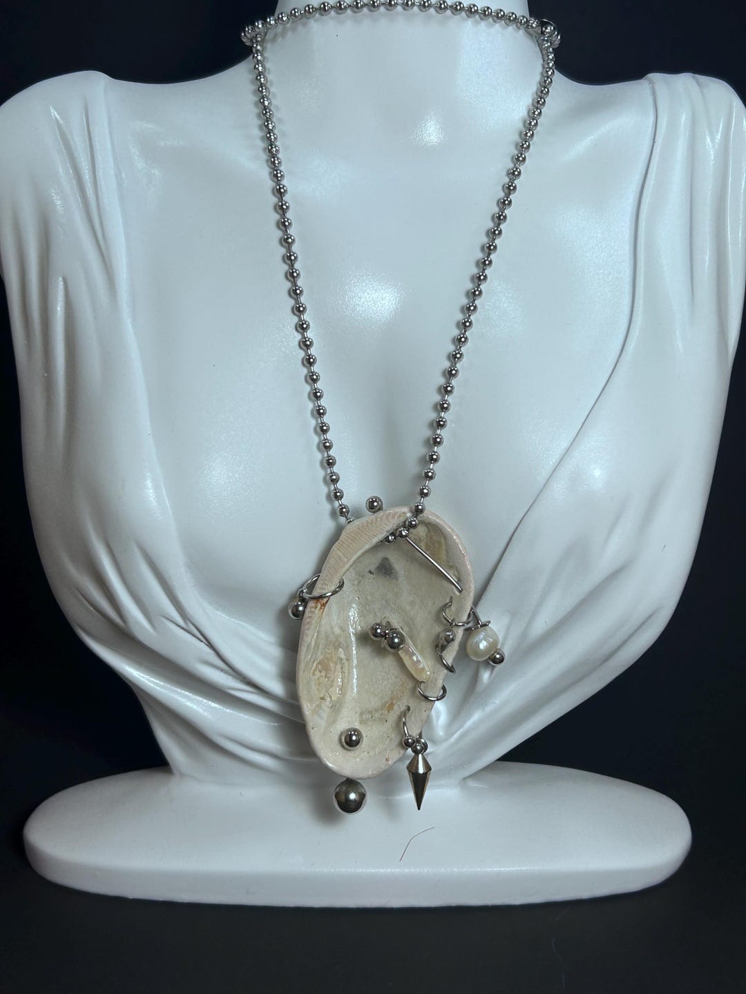 Ear Sea Shell Pierced Ear Sea Shell Pendant - Etsy