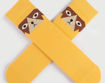 Calcetines personalizados con cara, regalo para amantes de los perros, calcetines personalizados para mascotas