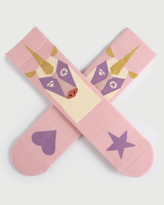 cute dress socks Unicorn Face Birthday for Her Pink Socks Gifts for Friends Kids Barbie Costume Funny Valentine Socks Gift for Him Her one shoulder bride wedding dress Evening gown Junior Bridesmaid Dresses - Color:Violet Leaf and 3% elastane for