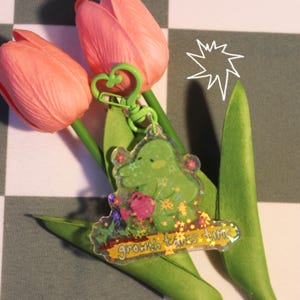growth takes time - acrylic charm