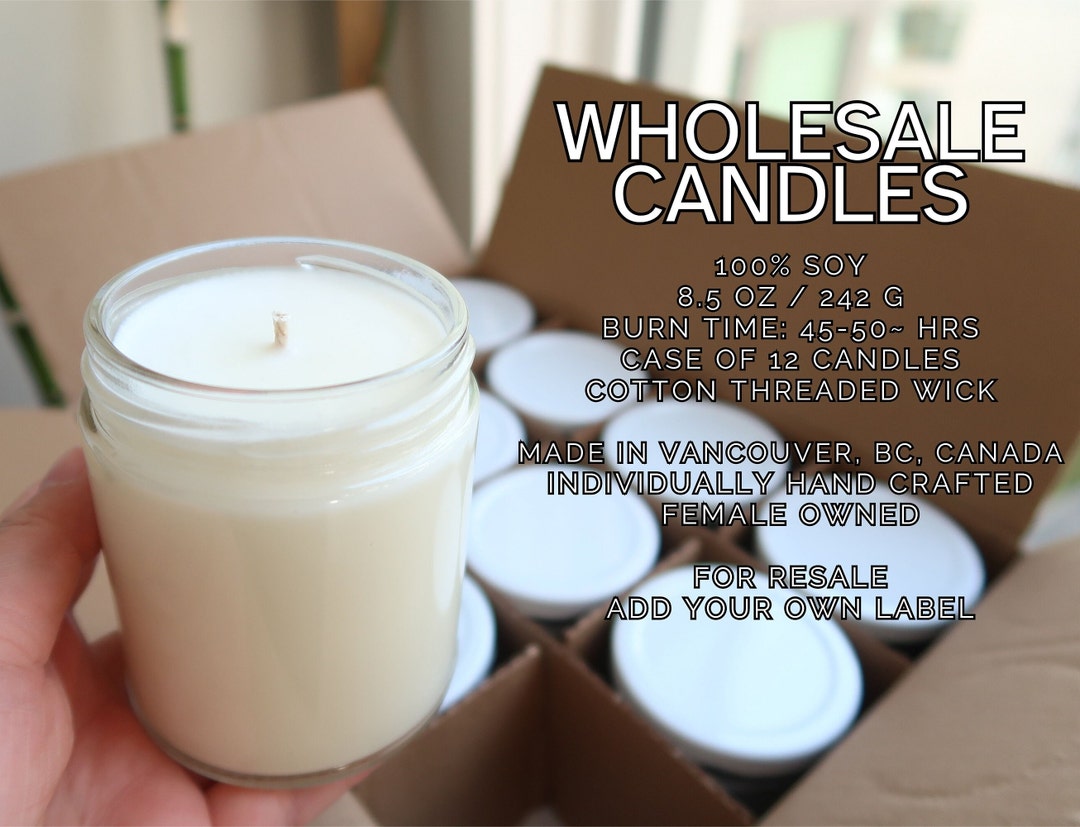 Wholesale Candles fruity,floral,luxe,woody, 8.5oz Net, Case of 12, 100