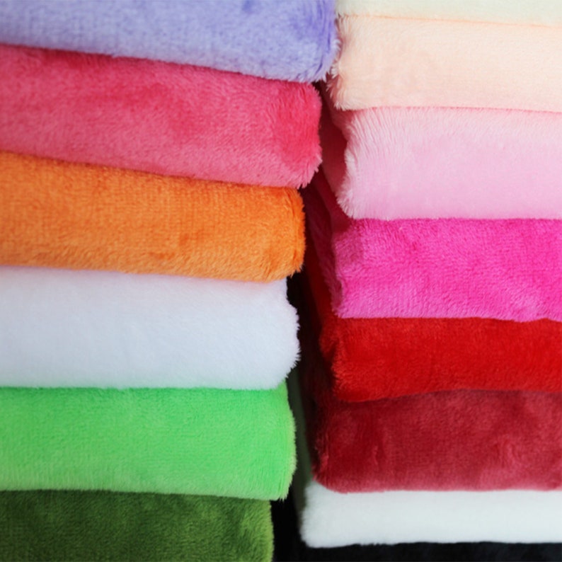 67 Colors Marten Fabric, Soft Swaddling Fabric, Solid Color Smooth Marten Fabric, Stuffed Toy