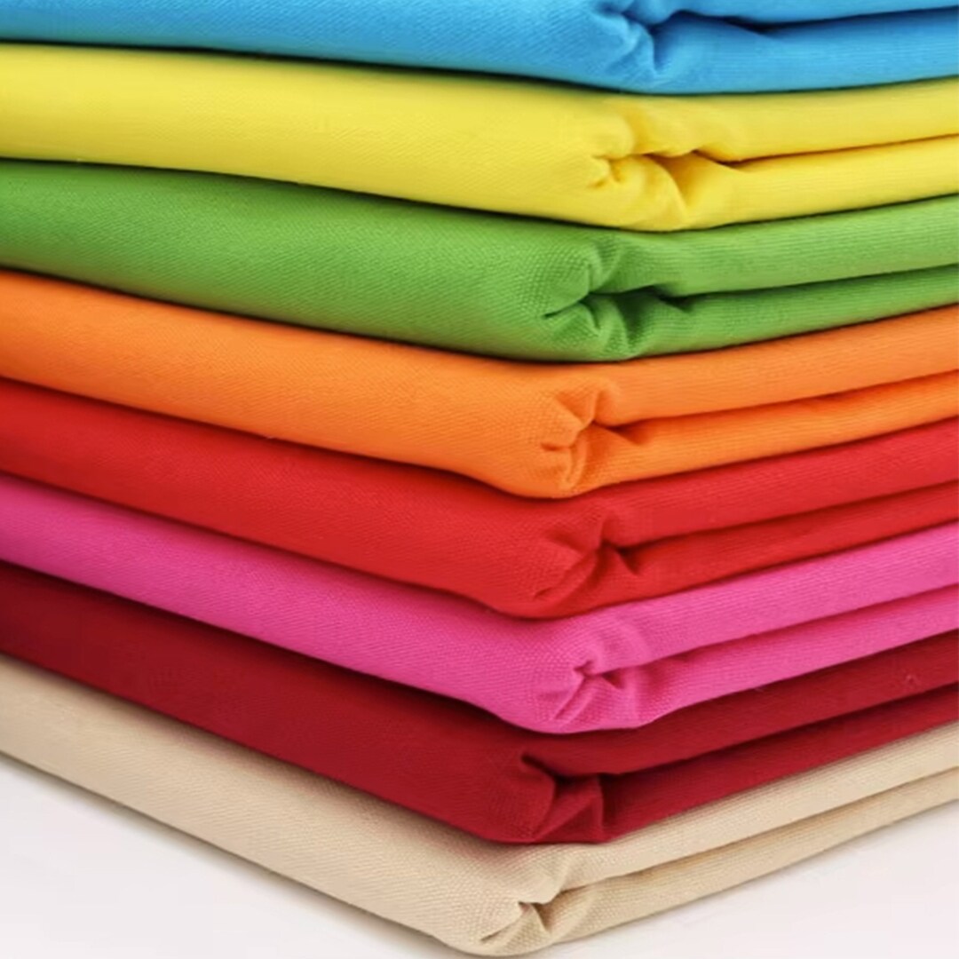 Canvas Fabric, Solid Cotton Canvas, Colored Pure Cotton Thickened