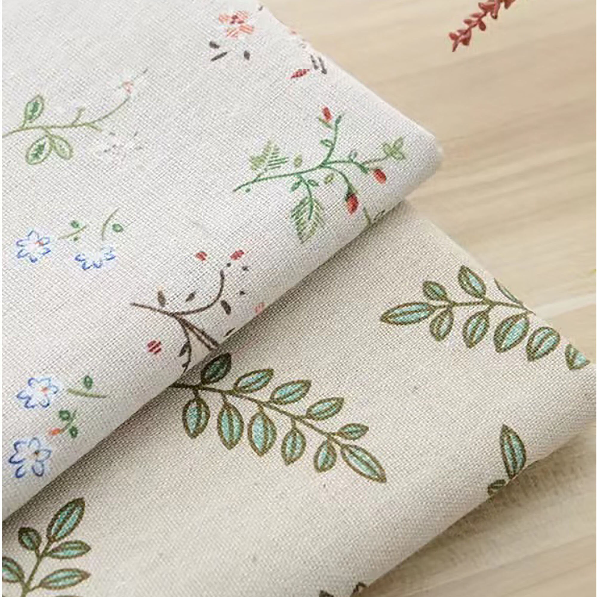 Printed Cotton Linen Fabric, Natural and Absorbable Craftsmanship and