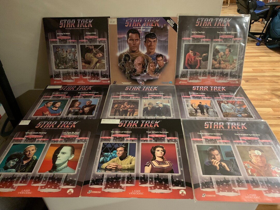 Star Trek Laserdisc Lot 14 Discs Etsy