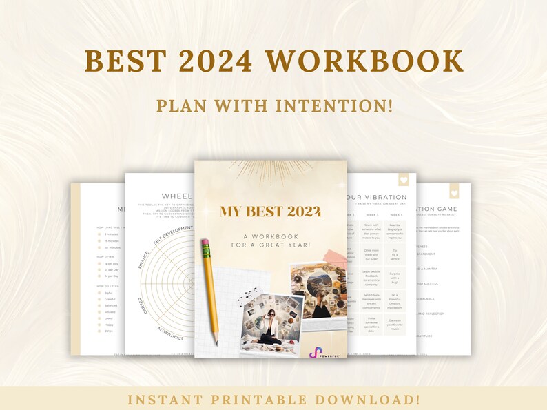 2024 Life Workbook Bundle, Workbook to Prepare for 2024, Bundle With