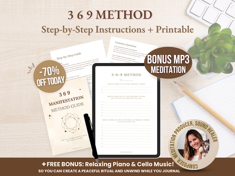 369 Manifestatiemethode afdrukbaar: gids wet van de aantrekkingskracht met bonus-mp3 (digitale download) afbeelding 1
