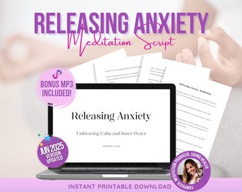 Roteiro de Meditação para Alívio da Ansiedade: Relaxamento Guiado (PDF e MP3)