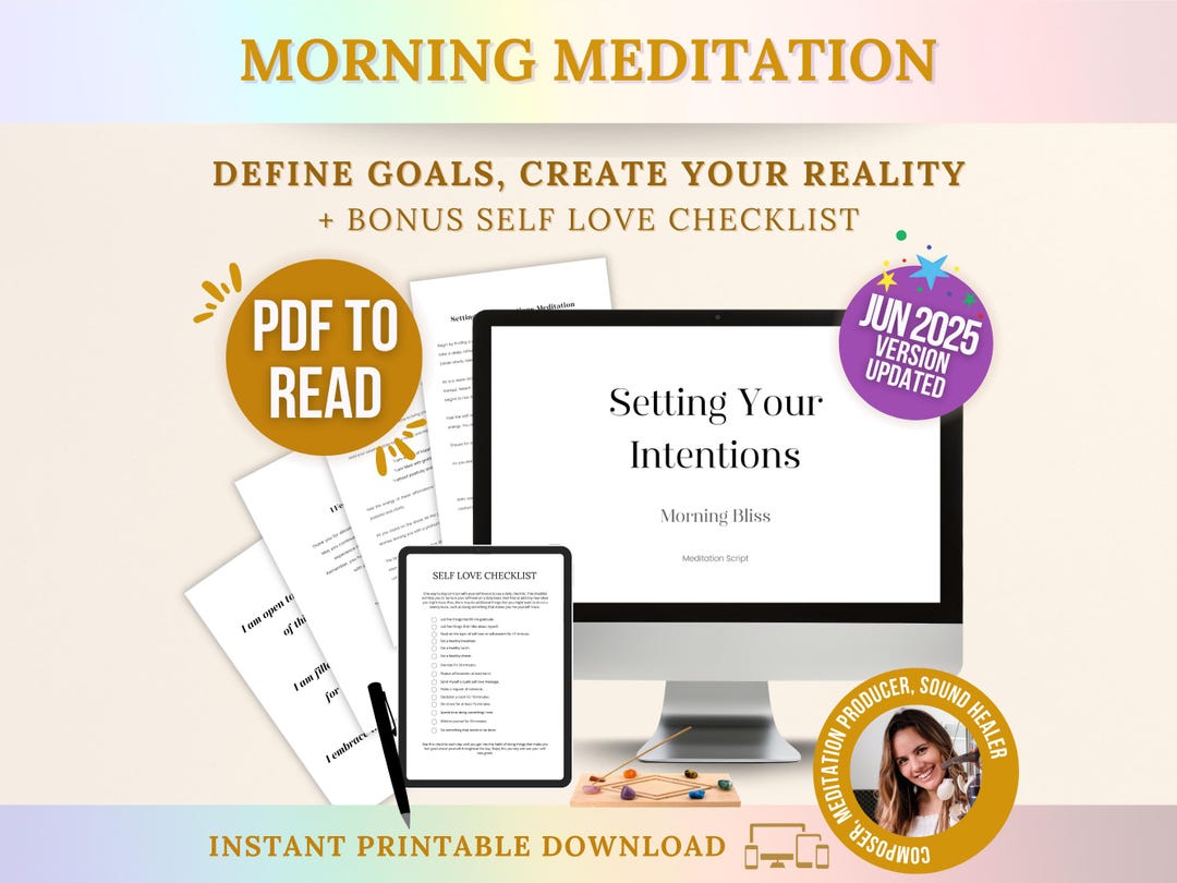Morning Meditation Script, Guided Meditation Script for Setting ...