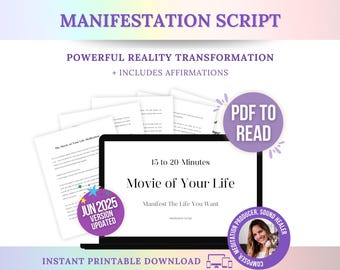 Manifestation Meditation Script: Dream Life 2025 (PDF)