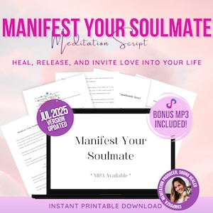 Soulmate Manifestation Audio & Script | Guided Meditation for Love Attraction | Attract Your Partner and Meet Your True Love | Manifest Love