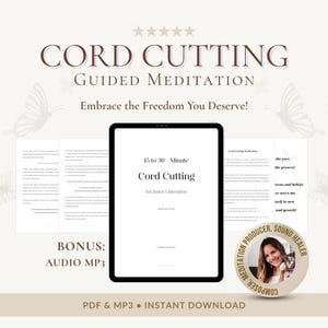 Cord Cutting Guided Meditation Script & MP3 | Healing Ritual for Trauma and Energy Release