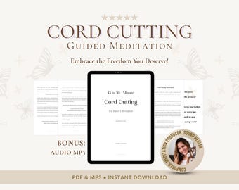 Cord Cutting Guided Meditation Script & MP3 | Healing Ritual for Trauma and Energy Release