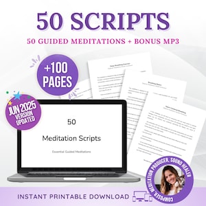 50 Guided Meditation Scripts for Beginners (PDF Download)