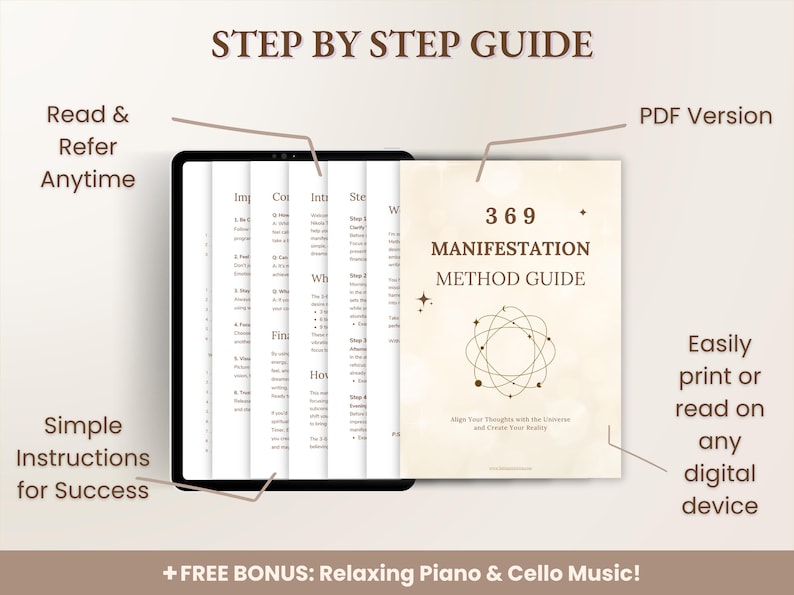 369 Manifestatiemethode afdrukbaar: gids wet van de aantrekkingskracht met bonus-mp3 (digitale download) afbeelding 2