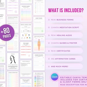 Reiki Healing Mega Bundle: Chakra Alignment, Meditation, Reiki Business Forms (MP3 & PDF Download) image 7