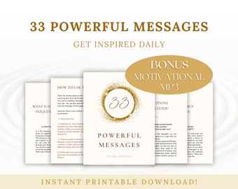 33 Daily Motivational Messages eBook: Personal Growth (Digital Download)