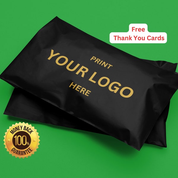 Benutzerdefinierte schwarze Poly Mailer Benutzerdefinierte Versandtaschen Polymailer Design Benutzerdefinierte Versandtasche Poly Taschen Kundenspezifische Polymailers Gedruckte Versandtaschen