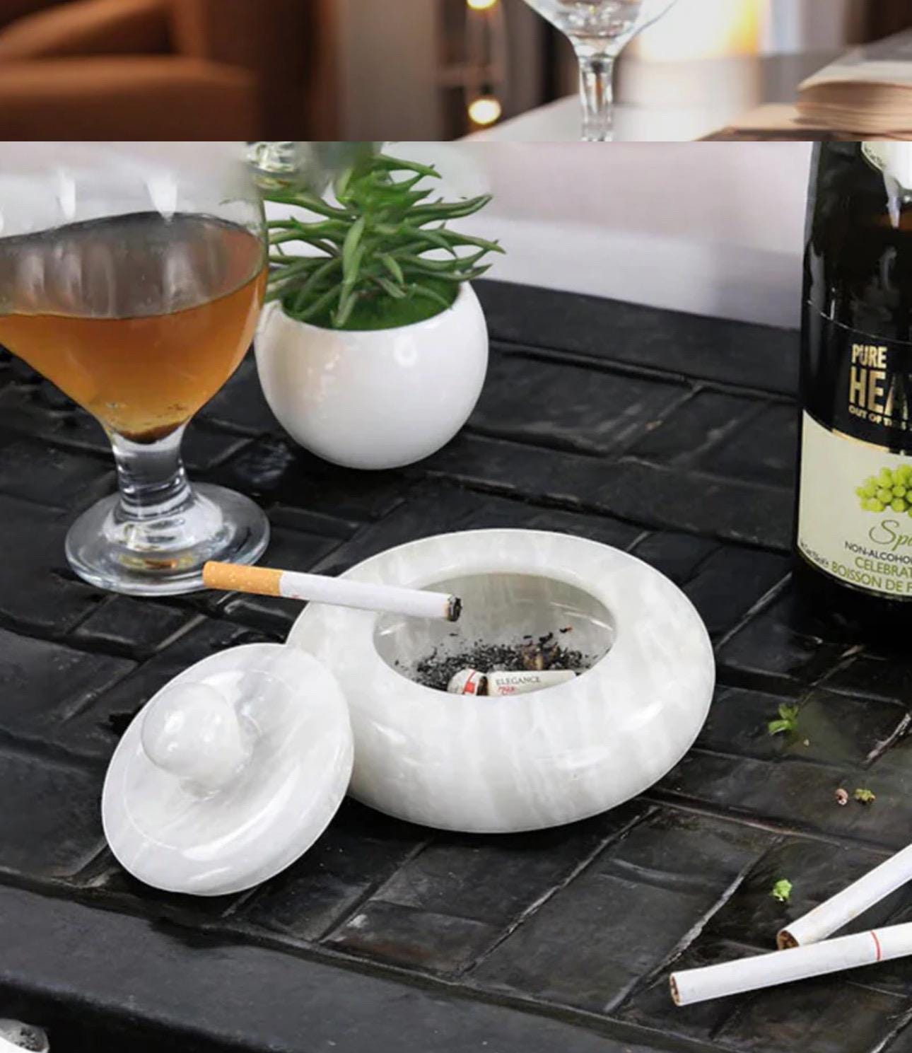 Marble Ashtray - Etsy