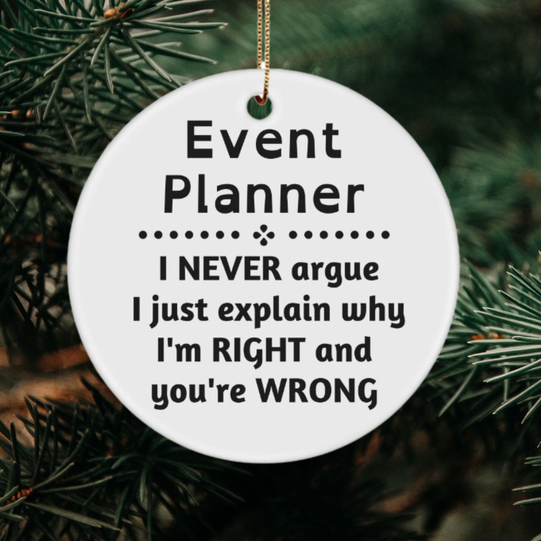 Event Planner Ornament, Event Planner Gifts, Gift for Event Planner