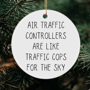 Air Traffic Controller Ornament, Gift for Air Traffic Controller, Air Traffic Control Christmas Keepsake, ATC Gift, Aviation Traffic Control