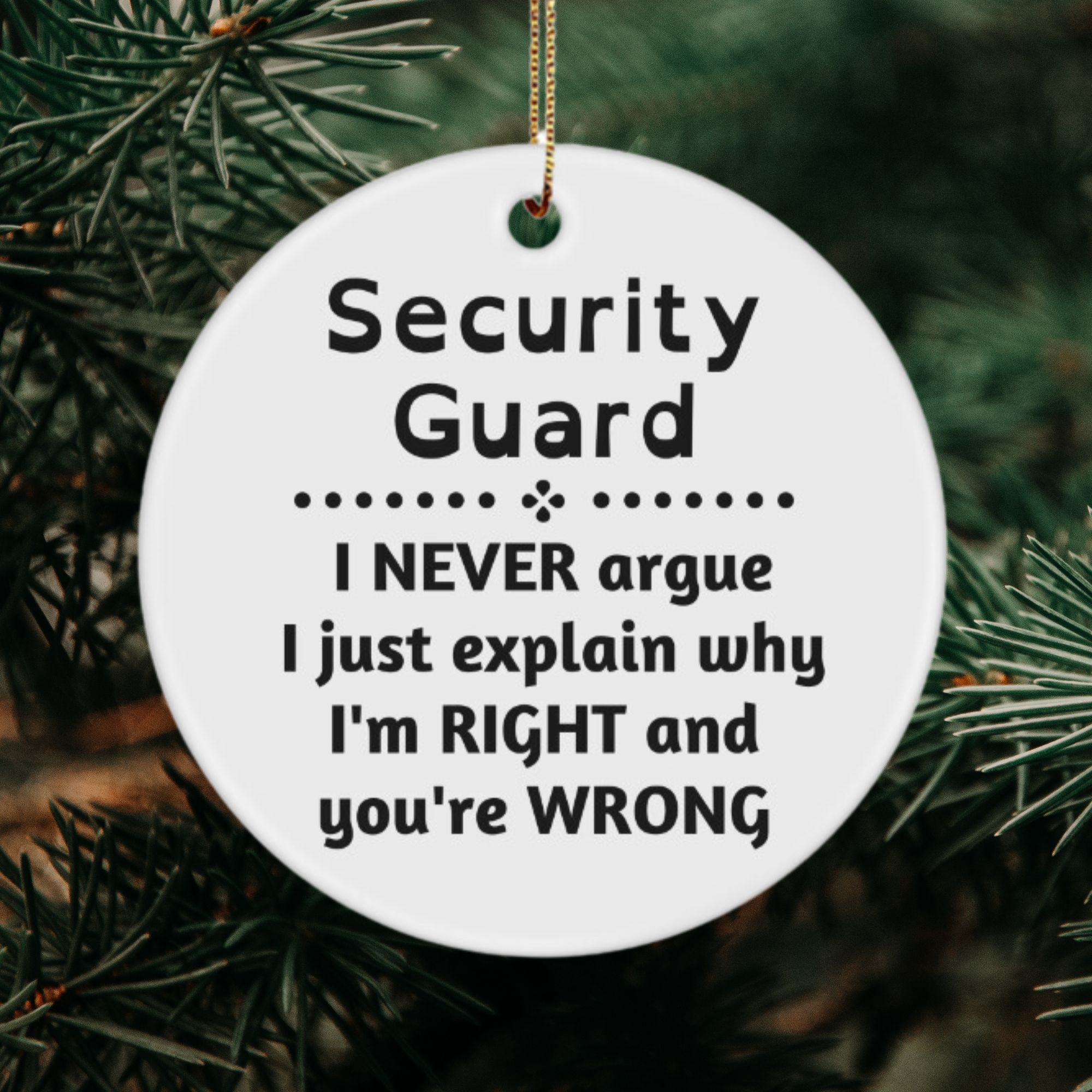 Security Guard Ornament, Security Guard Gift, Security Guard Appreciation Gift, Security Guard