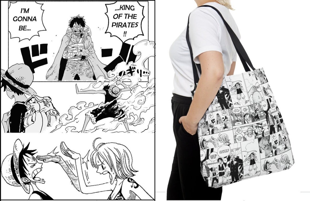 Large One Piece Manga Tote Bag / One Piece Manga / One Piece Etsy