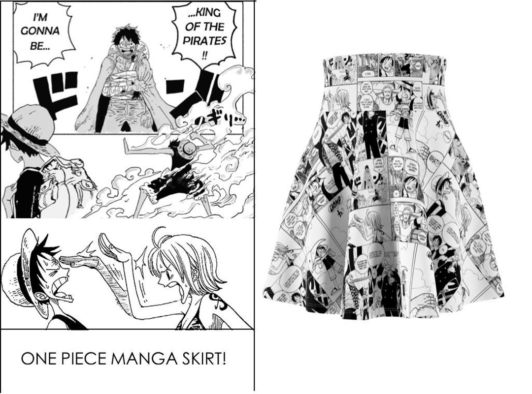 One Piece Manga Skirt / One Piece Skirt / One Piece Anime - Etsy Australia