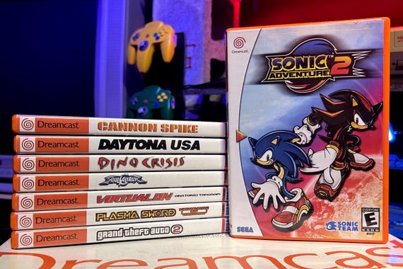 Laser Etched Dreamcast 1 Disc Game: Custom Disc Art, Region Free