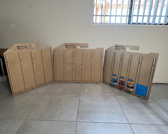 Birch Plywood Toy Car Display Rack: Premium Car Storage