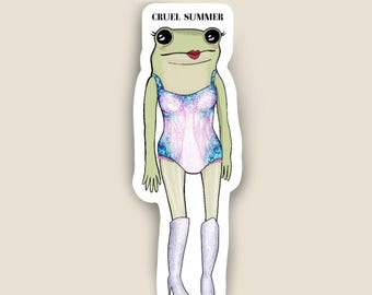 Cruel Summer Frog Sticker