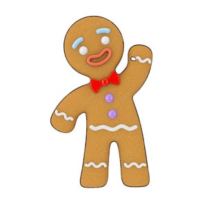 gingerbread man cookie cutter STL file