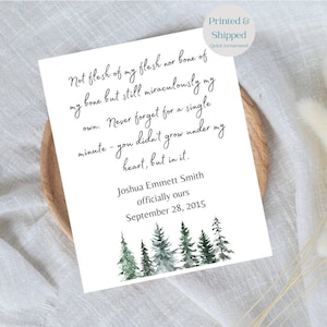 Adoption quote; Adoption Day Gift; Gotcha Day Gift; Adoption Sign; Adoption Journey; Adoption Milestone Gift Adoption Wall Art