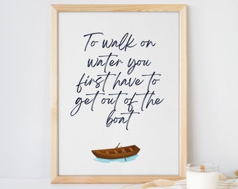 Bible Verse Wall Art Print; Matthew 14; Bible Verse Gift; Christian Wall Art; Scripture Wall Art; Christian Gift; Scripture Gift