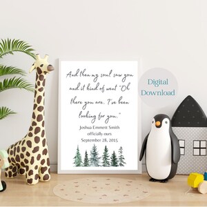Adoption Day printable; Adoption Day Gift; Gotcha Day Gift; Adoption Sign; Adoption Journey; Adoption Milestone Gift; Adoption Wall Art