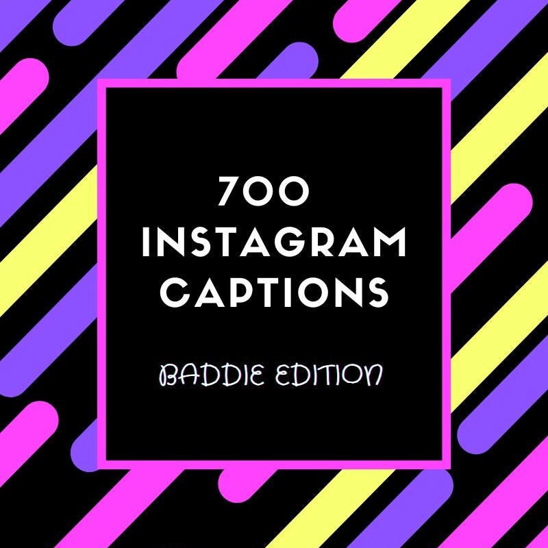 700 INSTAGRAM BADDIE CAPTIONS - Etsy