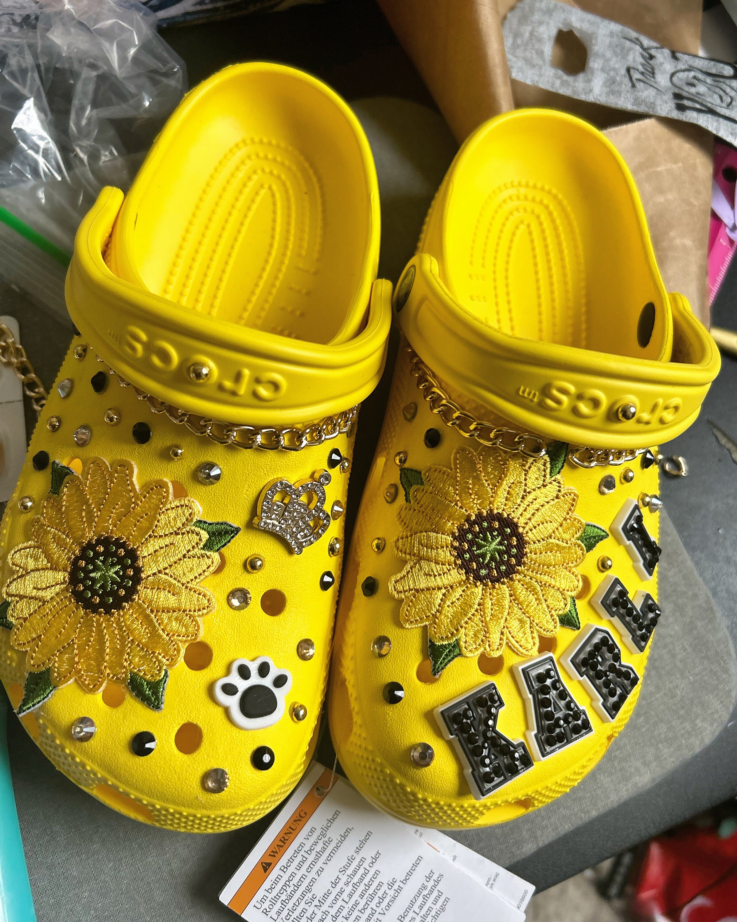 Custom Sunflowers Stitch Crocs Clog Shoes - Discover Comfort And Style Clog  Shoes With Funny Crocs