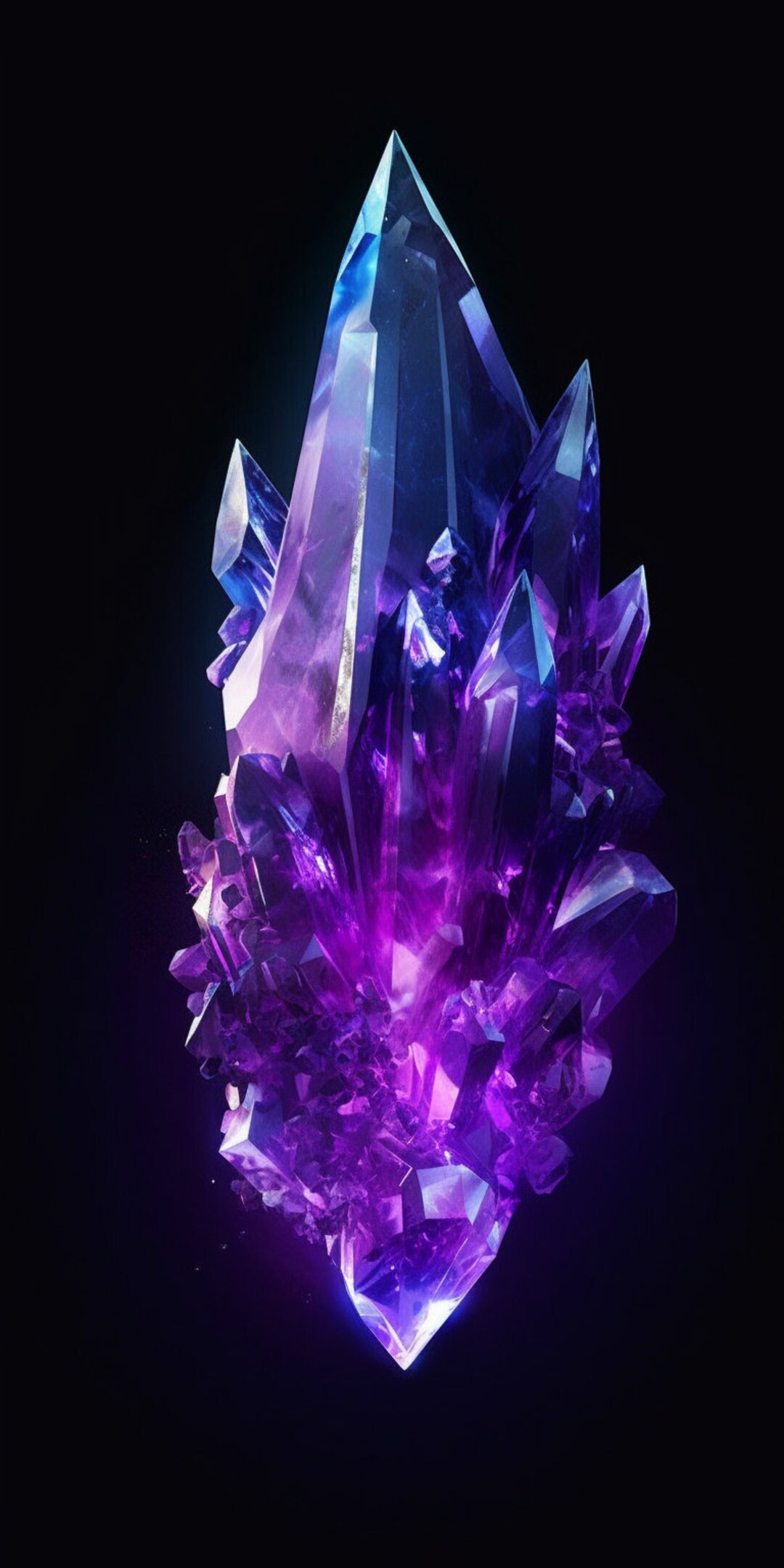 Purple Crystal 2 Lock Screen Background - Etsy