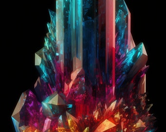 Lo-Fi Crystal Lock Screen Background