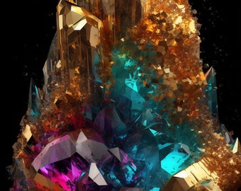 Treasure Chest Crystal Lock Screen Background