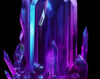 Purple Crystal 3 Lock Screen Background